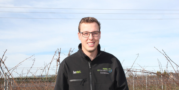 Ben Richards is competing in the 2017 Bayer Young Viticulturist of the Year National Final, down at Villa Maria in Marlborough at the end of the month. Photo/ supplied.