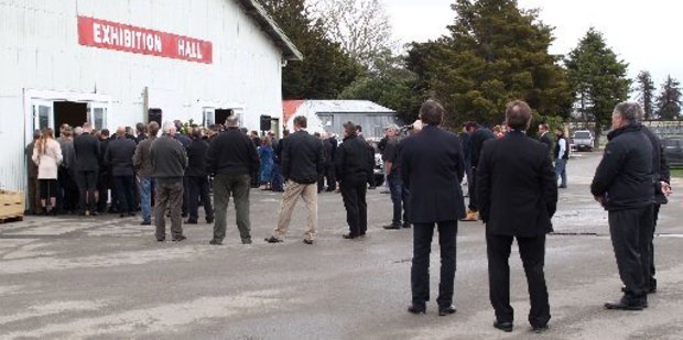 Hundreds of people came to farewell Paul Renton at the Hawke's Bay A&P Showgrounds
