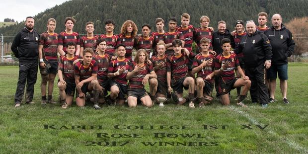 Kapiti College won this year's annual Rosebowl rugby clash with Paraparaumu College. Photo: Sally Osborn.