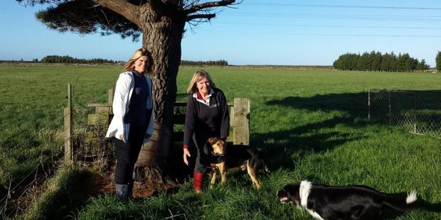 Wools of New Zealand director Lucy Griffiths spends some time on the farm in Invercargill with her mother Elizabeth Cruickshank. Photos / Supplied.
