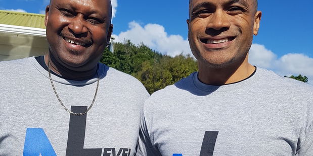 Angelo Robinson, left, and Johny Godinet have set up Next Level Life Fitness.