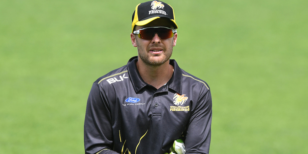 Wellington Firebirds keeper Tom Blundell. Photo / Photosport
