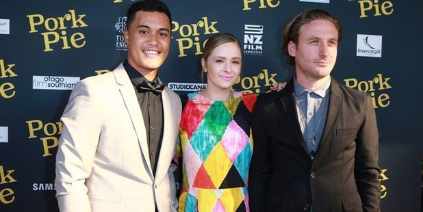 James Rolleston, Ashlee Cummings and Dean O'Gorman. Photo / Norrie Montgomery
