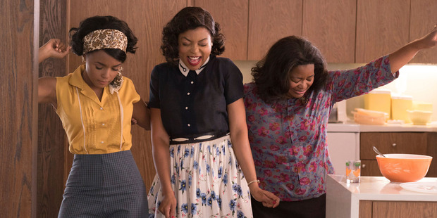 Loading This image released by Twentieth Century Fox shows Janelle Monae, from left, Taraji P. Henson and Octavia Spencer in a scene from "Hidden Figures." (Hopper Stone/Twentieth Century Fox via AP