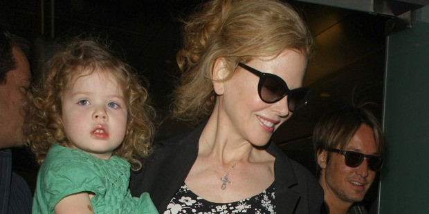 Nicole Kidman with her youngest daughter Sunday Rose. Photo / Getty