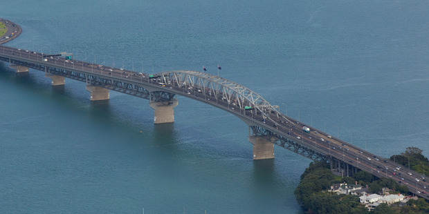 All lanes of the Auckland Harbour Bridge have now been reopened after an incident. File photo / Brett Phibbs