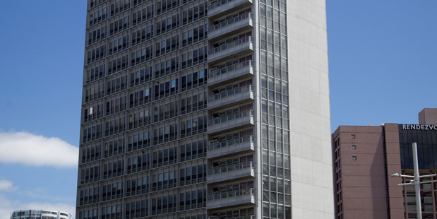 The existing Civic Administration Building: before work begins. Photo/Richard Robinson