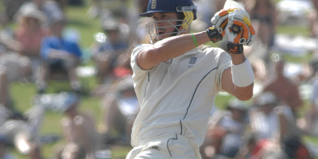 England's Kevin Pietersen. Photo / Ross Setford