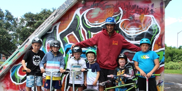 Young fans: Cooper Jackson-Rowe, Flynn Whitaker, Deacon Cox, Dexter Lock, Jed Mildon, Kyan Cox and Jackson Hawson-Baldwin.