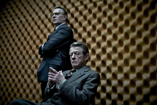 Hurt, foreground, with Gary Oldman in Tinker, Tailor, Soldier, Spy. Photo / Supplied