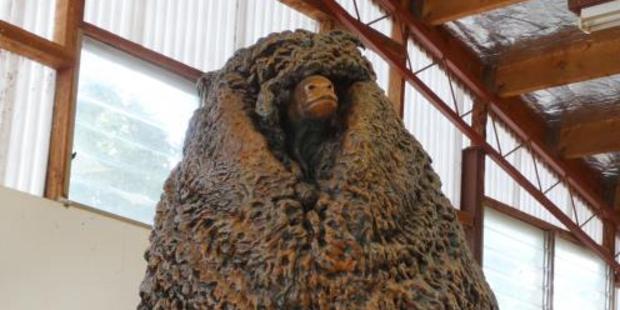 A new $50,000 bronze Shrek statue is set to be the main attraction of the ``Shrek Trek'', opening in the Tarras Village at the end of March. Photo: Sean Nugent