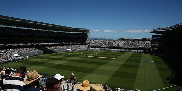 General view of Eden Park during the first ODI. Photo / Getty