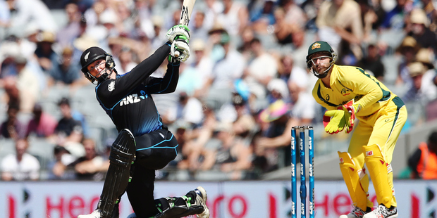 Martin Guptill made 90 off 76 balls, with five sixes in February 2016. Photo / Photosport