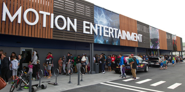 OPENING: There was a long queue to get in to Motion Entertainment at its opening at the end of November. PHOTO/FILE