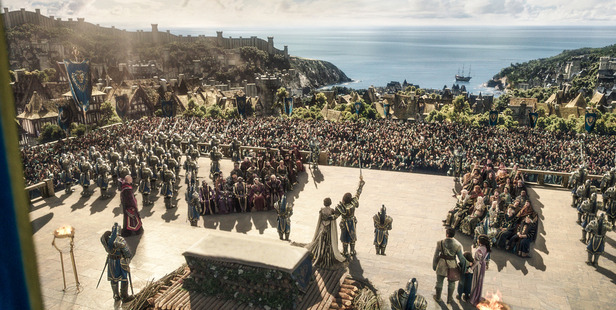 The scene from World of Warcraft.