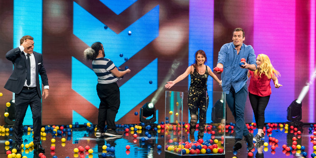 Jason Gunn, left, hosted the one-off special of the hypnotism show You're Back in the Room. Photo/Supplied