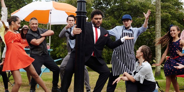 Josh Thomson gets jiggy with it in a new promo for TV3's 7pm show The Project. Photo/TV3