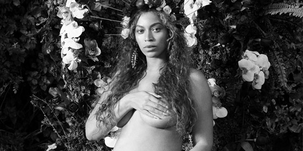 One of the photos Beyonce posted on her website. Photo/Beyonce.com