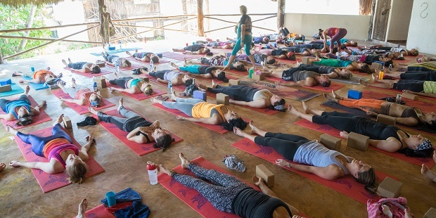 Yoga classes are a staple at most of the camps and are tailored to all fitness levels.