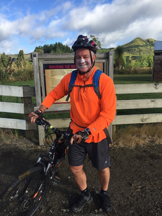 Grant Bradley at the start of the Motu Trail, Opotiki to Gisborne. Photo / Grant Bradley