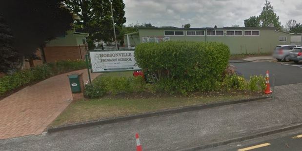 Hobsonville Primary School warned parents of the child sex offender in a notice today. Photo / Google Street View