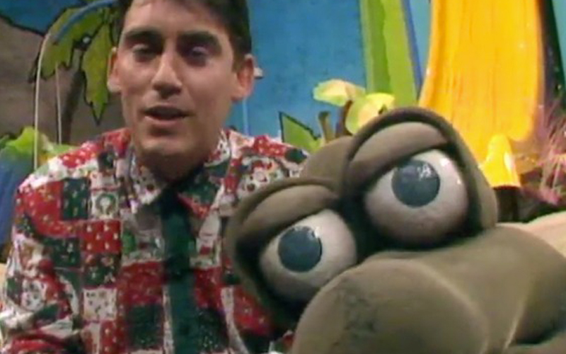 Jason Gunn rose to fame alongside alien co-host Thingee. Photo/NZ on Screen