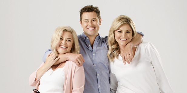 Sarah Gandy, Sam Wallace and Toni Street host The Hits new Auckland breakfast show: Sarah, Sam and Toni.