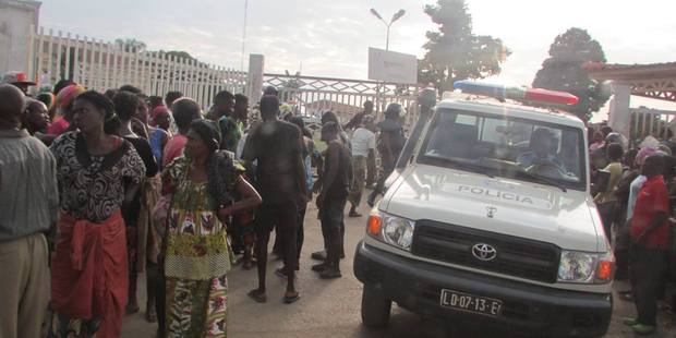 The accident happened in the northwestern town of Uige when hundreds of people rushed at one of the stadium gates. Photo / Tekassala Toco Facebook