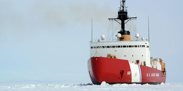 The US Coast Guard Cutter Polar Star will dock in Lyttelton later this month. Photograph: Supplied