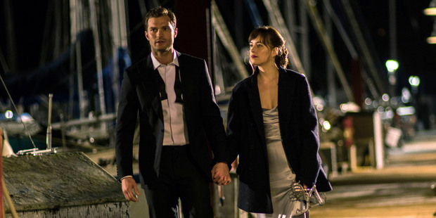 Dakota Johnson as Anastasia Steele and Jamie Dornan as Christian Grey in Fifty Shades Darker. Photo/AP