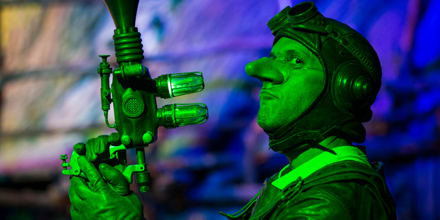 Terry Hooper as Dr Gloom, a character on show at Whoa! Studios. Photo/Jason Oxenham