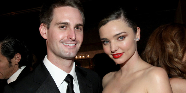 A recent interview has revealed Kerr is taking a very different approach to her relationship with Snapchat billionaire Evan Spiegel. Photo / Getty