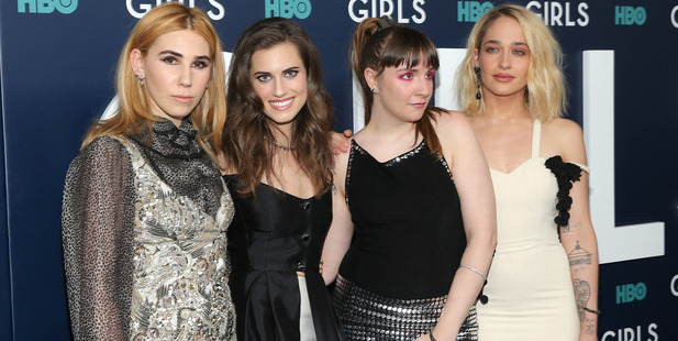 Actors Zosia Mamet, Allison Williams, Lena Dunham and Jemima Kirke attend The New York Premiere Of the final season of Girls. Photo / Getty