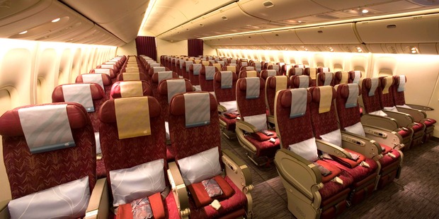 Qatar Airways Boeing 777 economy class