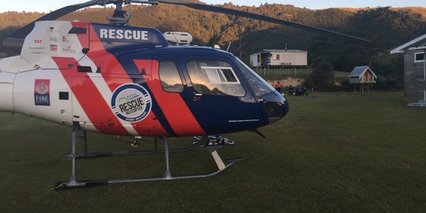 The BayTrust Rescue Helicopter was dispatched to the small settlement of Ruatahuna where a man suffered a serious arm injury. Photo / Supplied