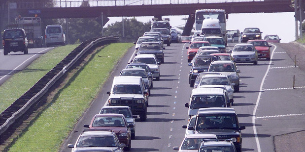 Heavy traffic is expected at traditional choke points, such at Takanini. Photo / File