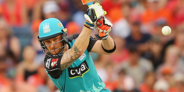 Brendon McCullum bats during the Big Bash League match between the Perth Scorchers and the Brisbane Heat at WACA. Photo / Getty Images