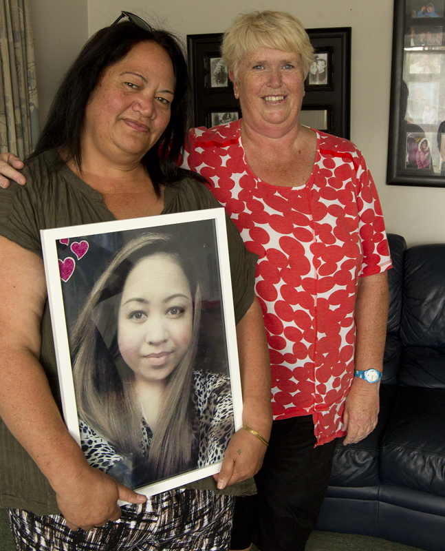 Trish Daniels shares a special bond with nurse Cath Mott, who looked after her daughter Santana over the years.
