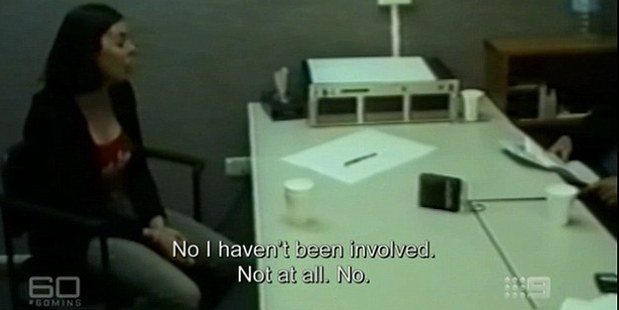 The world was suspicious of Ms Lees' story that Murdoch had shot dead her boyfriend when she appeared emotionless after the incident. Photo / Channel 9