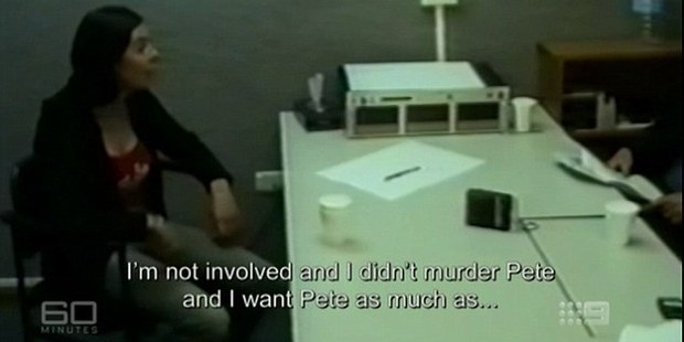 Ms Lees firmly denied any implication in the horrific murder of her boyfriend, but told 60 Minutes she started to question herself. Photo / Channel 9