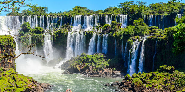 Iguazu Falls, seen from Argentina. Photo / 123RF