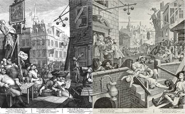 Art has been used to attack dangerous drugs since the days of William Hogarth's "Gin Lane" prints.