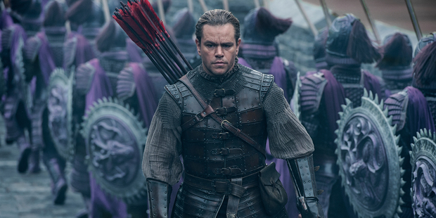 Matt Damon as William Garin in The Great Wall. Photo / Jasin Boland/Legendary Pictures and Universal Pictures