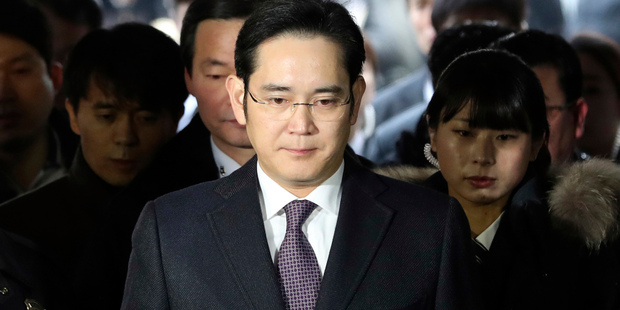 South Korea has been rocked by the arrest of Lee Jae-Yong. Photo / AP