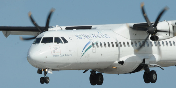 An Air New Zealand ATR72. Photo / Chris Fort