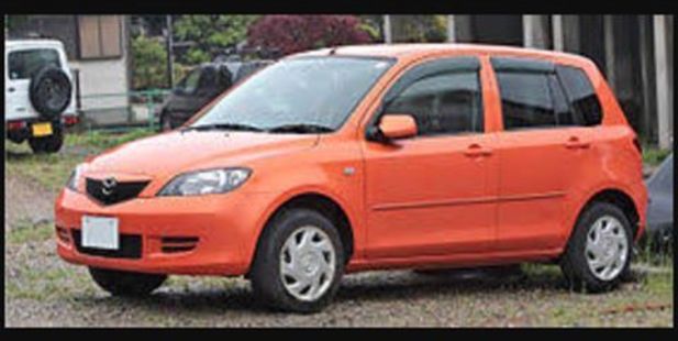 Thieves are targeting Mazda Demios and stealing them to be used as getaway cars in burglaries. Photo / Waikato Police District Facebook page
