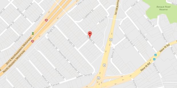The woman was grabbed as she walked on Haslett St in Eden Terrace.