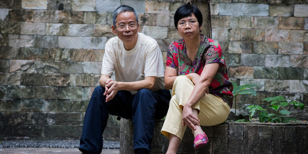 Zhi-Ping Lai and his wife, Xiuqing Feng, sent their daughter to New Zealand to learn English in 2010. "All of our hopes were on her shoulders," he said in Guangzhou. Photo / Mike Scott
