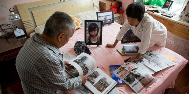 Bo Tu and his wife, Liqin Chen, kept their daughter's room exactly as she left it. In December they were forced to pack it up and move out of their home because of financial woes. Photo / Mike Scott