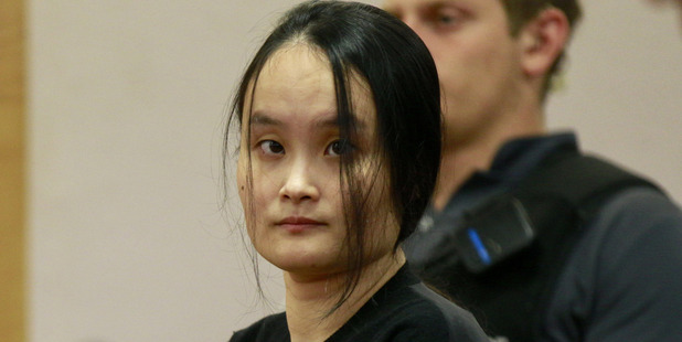 Yuiuo Qin, 35, is sentenced in the Auckland District Court today after pleading guilty to abandoning her 14-month-old daughter and 4-year-old son with nannies while working in the sex industry. Photo / Nick Reed